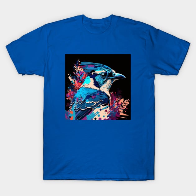 Blue Jay Art T-Shirt by Star Scrunch